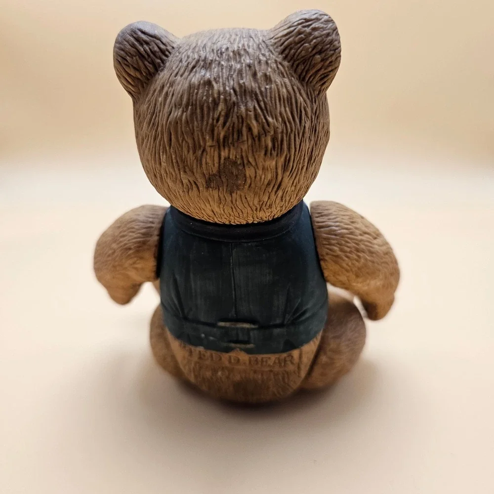 Vintage Ted D Bear‎ Figurine 1983 Dept 56 Ceramic Brown Dressed Gentleman Bear
